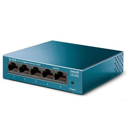 Imagem de Switch de Mesa TP-Link, 5 Portas 10/100/1000Mbps - LS105G