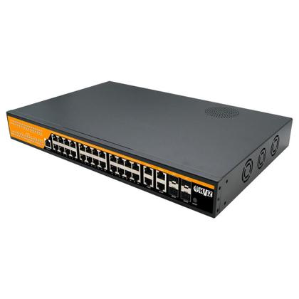 Imagem de Switch de Rede PoE 24 Portas Giga Switch Gerenciável Haiz VLAN e QoS 10 100 1000 Mbps