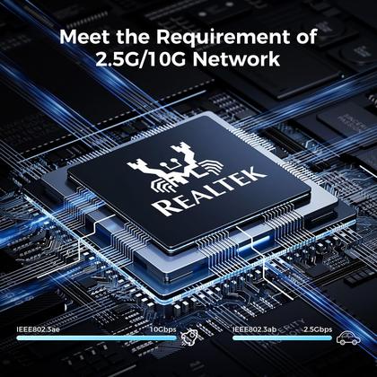Imagem de Switch Ethernet iEnron de 8 portas 2.5G com slot 1x10G SFP+