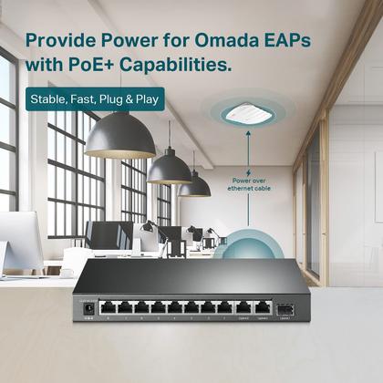 Imagem de Switch Ethernet PoE TP-Link TL-SL1311MP - 8 Portas 10/100 Mbps