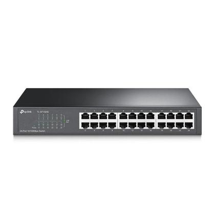 Imagem de Switch Fast 24 Portas 10-100 Mesa Ou Montável Em Rack Não Gerenciável Tl-sf1024d Smb