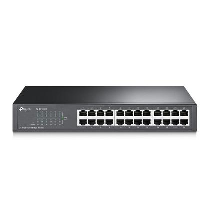 Imagem de Switch Fast 24 Portas Mesa Ou Montável Em Rack Não Gerenciável Tl-sf1024d Smb