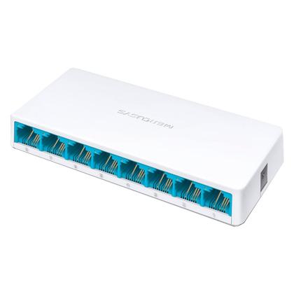 Imagem de Switch Fast 8 Portas Mercusys 10/100mbps - Ms108 Compacto Branco