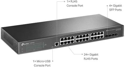 Imagem de Switch Gerenciavel L2+ C/ 24 Portas Gigabit - TL-SG3428