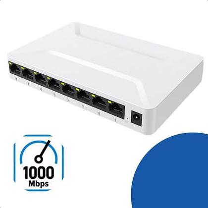 Imagem de Switch Gigabit De Mesa Com 8 Portas 10/100/1000 mbps Bivolt