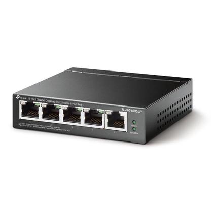 Imagem de Switch Gigabit de Mesa de 5 Portas com 4 Portas PoE TL-SG1005LP TP-link