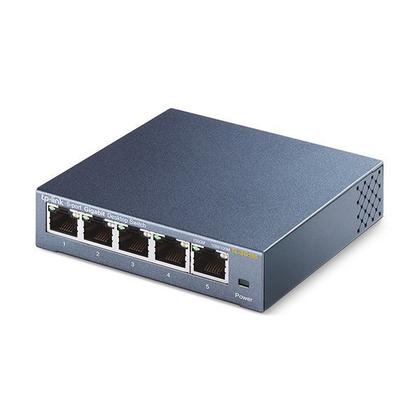 Imagem de Switch Gigabit TP-Link TL-SG105 5 Portas (10/100/1000 Mbps) Não Gerenciável