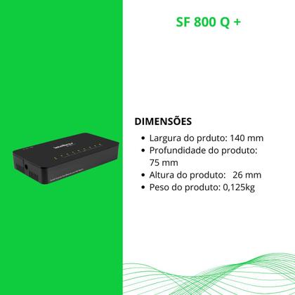 Imagem de Switch Intelbras De 8 Portas Fast 10/100 Ethernet Sf 800 Q