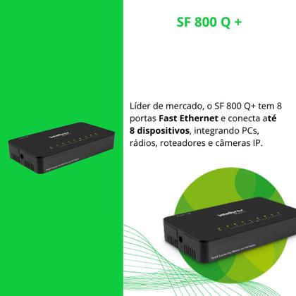 Imagem de Switch Intelbras De 8 Portas Fast 10/100 Ethernet Sf 800 Q