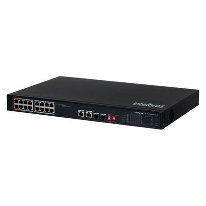 Imagem de Switch Intelbras SF 1822 Hi-poe Fast PoE 2 Portas Giga, 2 Portas SFP Combo Skd, 16 Portas - 4760070