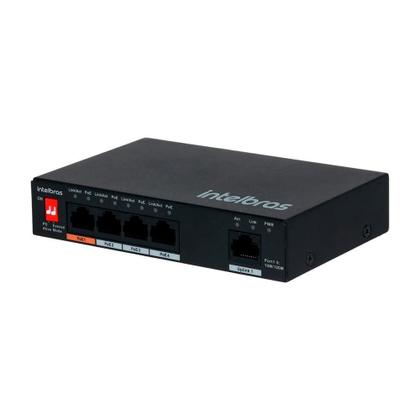 Imagem de Switch Intelbras SF 500 Hi-poe SKD Fast Com Portas PoE, 5 Portas - 4760069