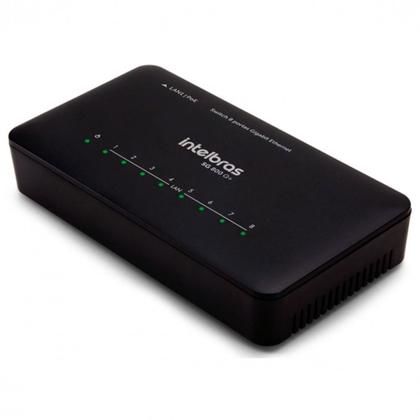 Imagem de Switch Intelbras SG 800Q+, 10/100/1000 Mbps, Fast Ethernet, 8 Portas - 4760079
