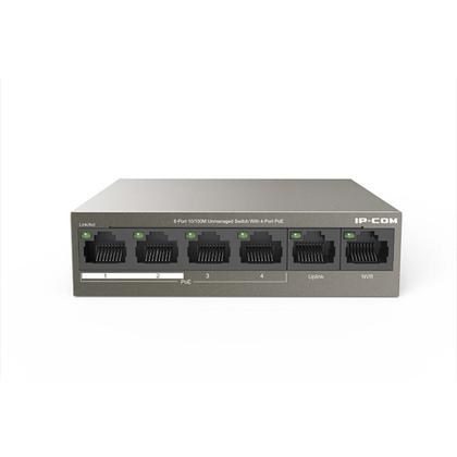 Imagem de Switch Ip-com F1106p-4-63w 6 Portas 10/100 Poe Não Gerenciado