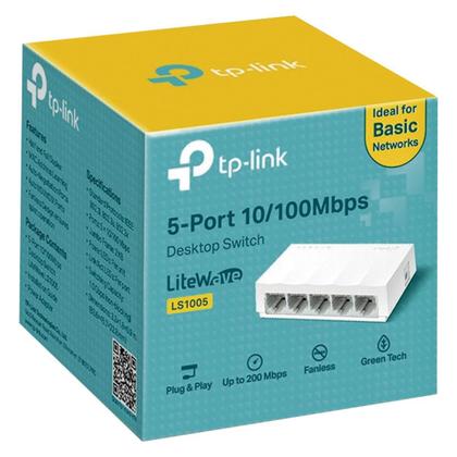 Imagem de Switch Mesa 5 Portas 10/100 Mbps Ls1005 Smb Homologação: 647
