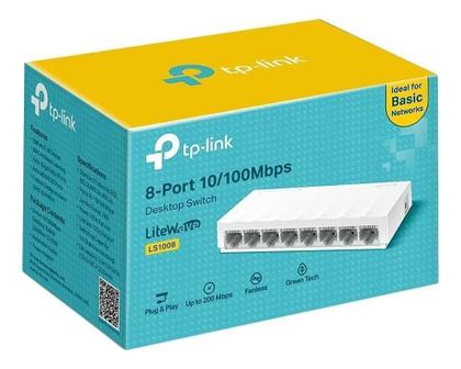 Imagem de Switch Mesa 8 Portas Fast 10/100Mbps Tp-Link Ls1008 Litewave