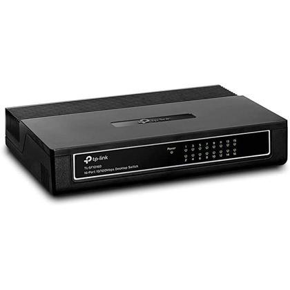 Imagem de Switch Mesa Tp-Link Tl-Sf1016D, 16 Portas 10/100Mbps, Preto