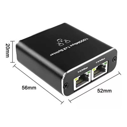 Imagem de Switch rede divisor 2 portas ativo gigabit 10/100/1000 fy -999