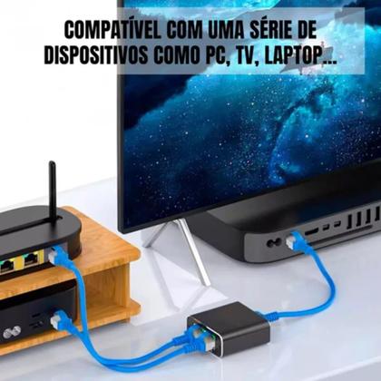 Imagem de Switch rede divisor 2 portas ativo gigabit 10/100/1000 fy -999