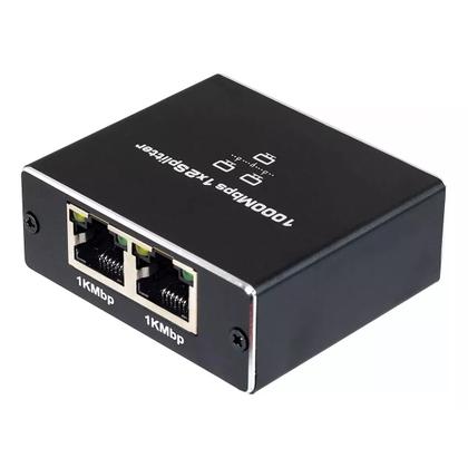 Imagem de Switch rede divisor 2 portas ativo gigabit 10/100/1000 fy -999