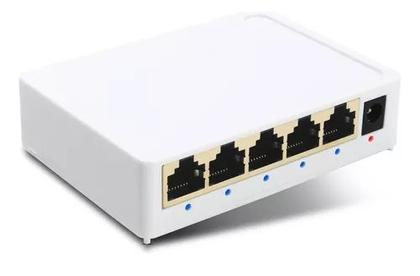 Imagem de Switch Rj45 5 Portas Lan Gigabit Hub 10/100/1000mbps Bivolt