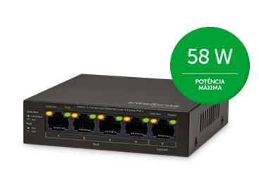 Imagem de Switch Sf 500 Poe 5 Portas Fast Com 4 Portas Poe