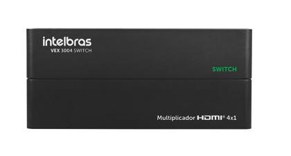 Imagem de Switch splitter comutador divisor hdmi 4x1 ultra hd 4k com controle remoto intelbras