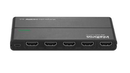 Imagem de Switch splitter comutador divisor hdmi 4x1 ultra hd 4k com controle remoto intelbras