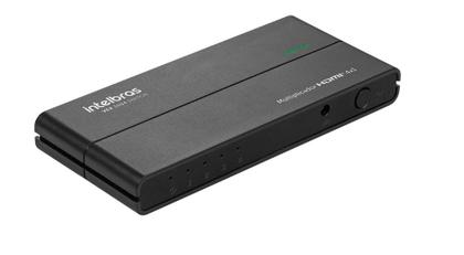 Imagem de Switch splitter comutador divisor hdmi 4x1 ultra hd 4k com controle remoto intelbras