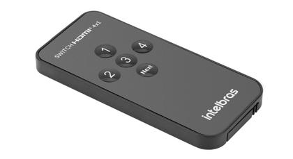 Imagem de Switch splitter comutador divisor hdmi 4x1 ultra hd 4k com controle remoto intelbras