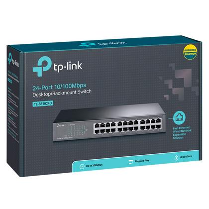 Imagem de Switch TP-Link 24 portas 10/100Mbps - TL-SF1024D