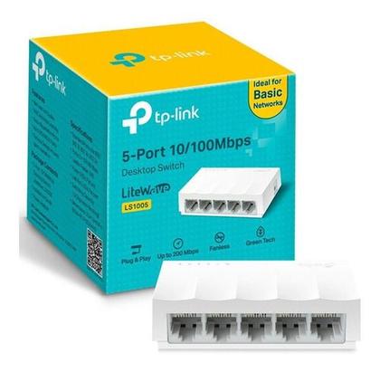 Imagem de Switch Tp-link 5 Portas Rj45 Fast 10/100mbps Litewave Ls1005