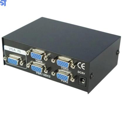 Imagem de Switch Vga Splitter 4 Saíd X1Ent Vga 150Mhz Monitor/Projetor