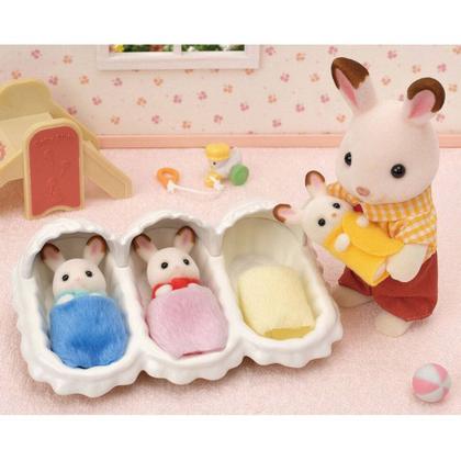 Imagem de Sylvanian Families 5532 - Conjunto Cuidando de Trigêmeos