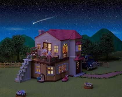 Imagem de Sylvanian Families Casa Telhado Vermelho Com Luzes e Sótão - Epoch 5708
