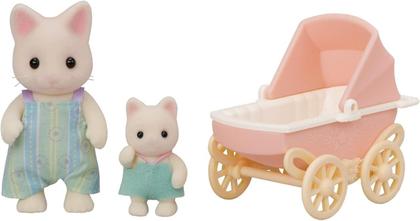 Imagem de Sylvanian Families Conjunto Carrinho De Bebê Gatos Primavera - Epoch 5683