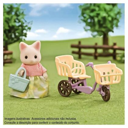 Imagem de Sylvanian Families Conjunto Passeio de Bicicleta Mamãe Gato Primavera