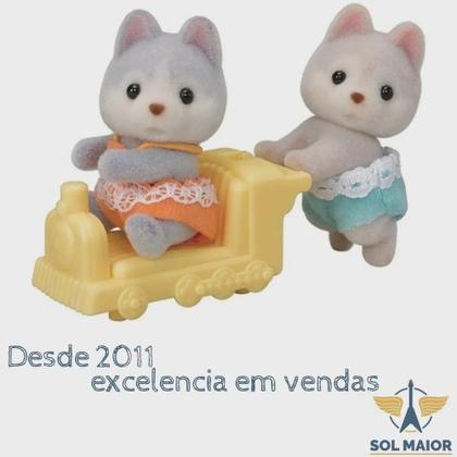 Imagem de Sylvanian Families Gemeos Huskys 5638 Epoch Magia