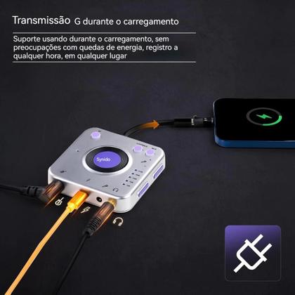 Imagem de Synido Interface de Áudio Externa Bluetooth HIFI  Placa de Som Para Transmissão ao Vivo, Instrumentos, PC Celular