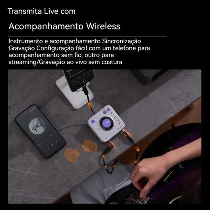 Imagem de Synido Interface de Áudio Externa Bluetooth HIFI  Placa de Som Para Transmissão ao Vivo, Instrumentos, PC Celular