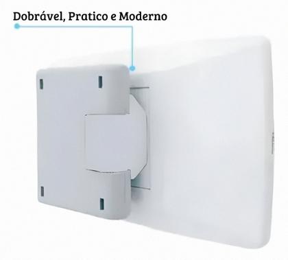 Imagem de T De Tomada Dobrável Parede Para Usar Atrás De Móveis 3T