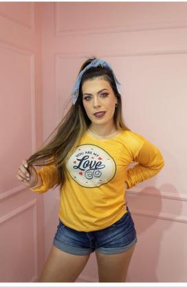Imagem de T-shirt manga longa amarelo