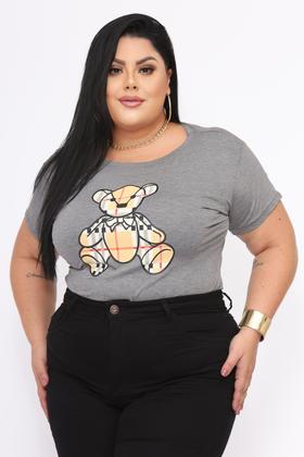 Imagem de T shirt Plus Size Feminina Urso Ursinho Ted