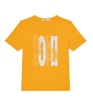 Imagem de T-shirt Viscotorcion Feminina Estampada Endless Amarelo