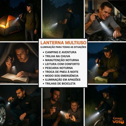 Imagem de T9 Lanterna Recarregavel Potentes Tatica Led Militar Com Zoom