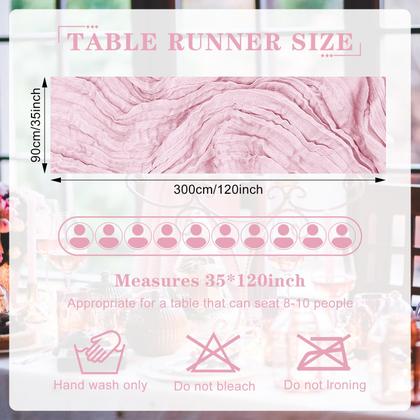 Imagem de Table Runner KEEPSHOWING Gezecloth 3 x 9m para decoração de casamento