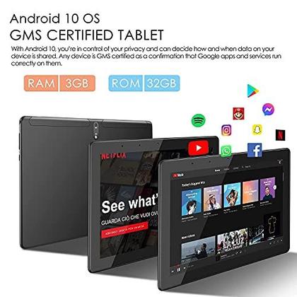 Imagem de Tablet 10,1 polegadas Android 10 32GB 6000mAh Bateria Quad Core