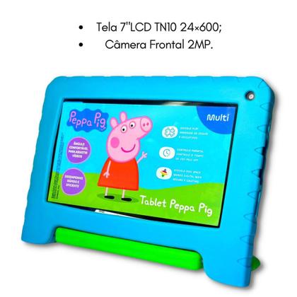 Imagem de Tablet Android 13 64gb Peppa Pig 4gb Ram 7 Polegadas Expansível Para 128gb - MULTILASER