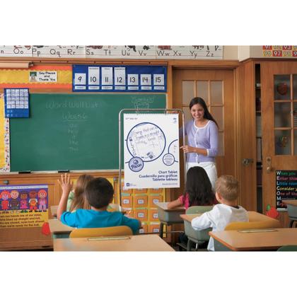 Imagem de Tablet Chart Tablet Pacon, capa cursiva, 1 pauta, 24 x 32 cm, 25 folhas