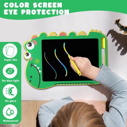 Imagem de Tablet de escrita LCD BKM para crianças, dinossauro educacional de 8,5 polegadas