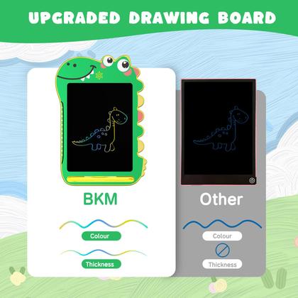 Imagem de Tablet de escrita LCD BKM para crianças, dinossauro educacional de 8,5 polegadas